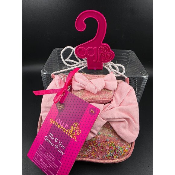 Our Generation Me and You Glitter Purse Set Matching Bags for Doll and Child - Picture 1 of 8